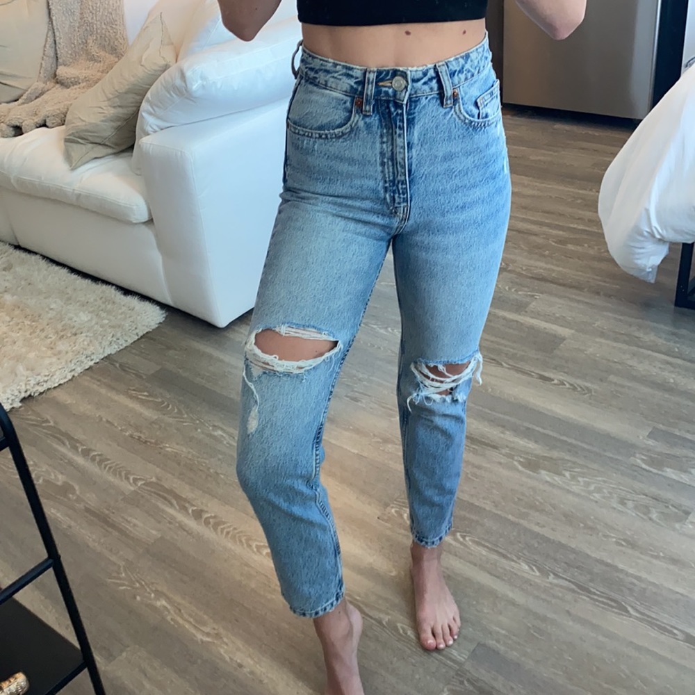 Zara distressed jeans